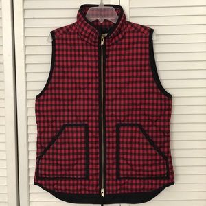 J.Crew Buffalo Check Excursion Vest